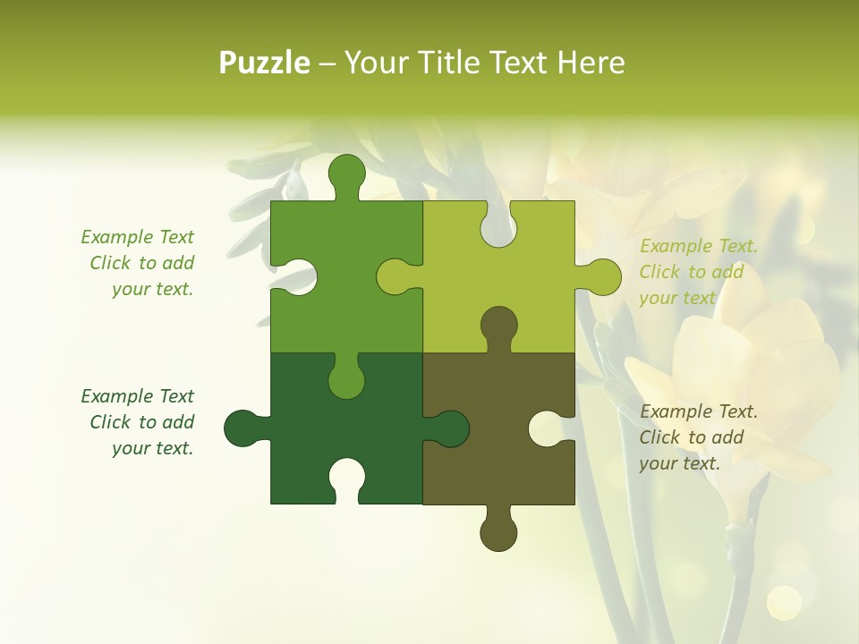 Copy Space Bloom Greeting PowerPoint Template