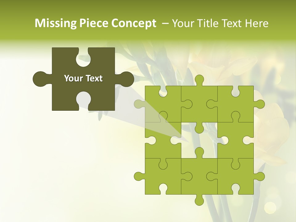 Copy Space Bloom Greeting PowerPoint Template