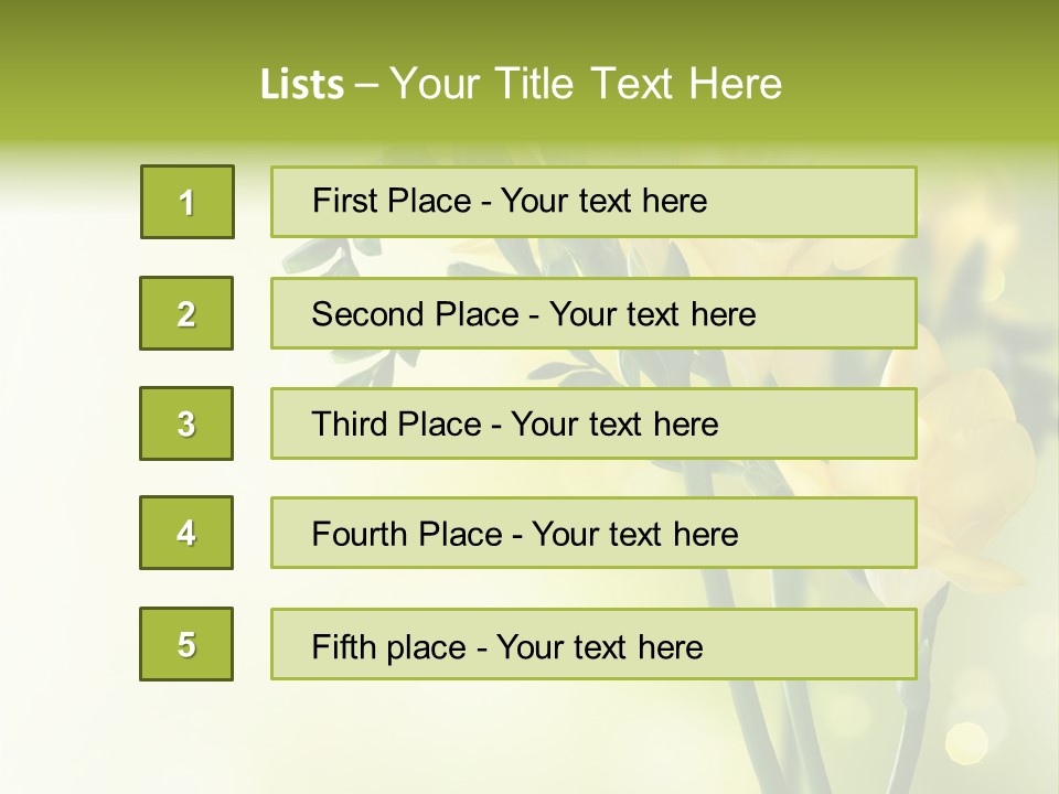 Copy Space Bloom Greeting PowerPoint Template
