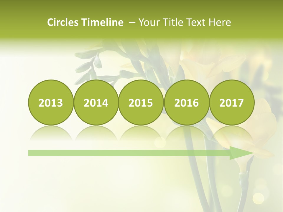 Copy Space Bloom Greeting PowerPoint Template