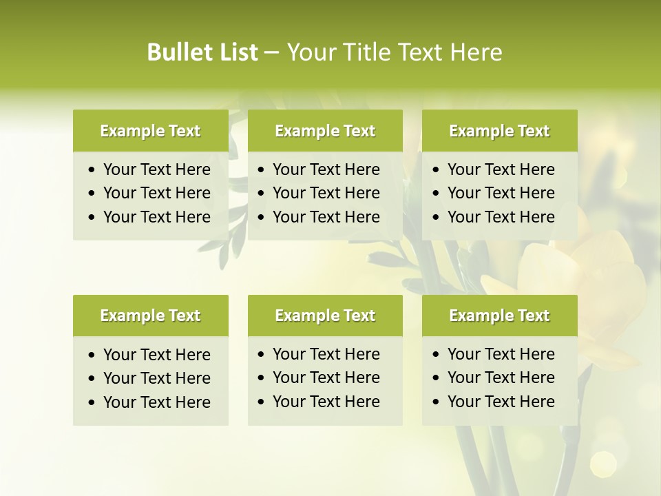Copy Space Bloom Greeting PowerPoint Template