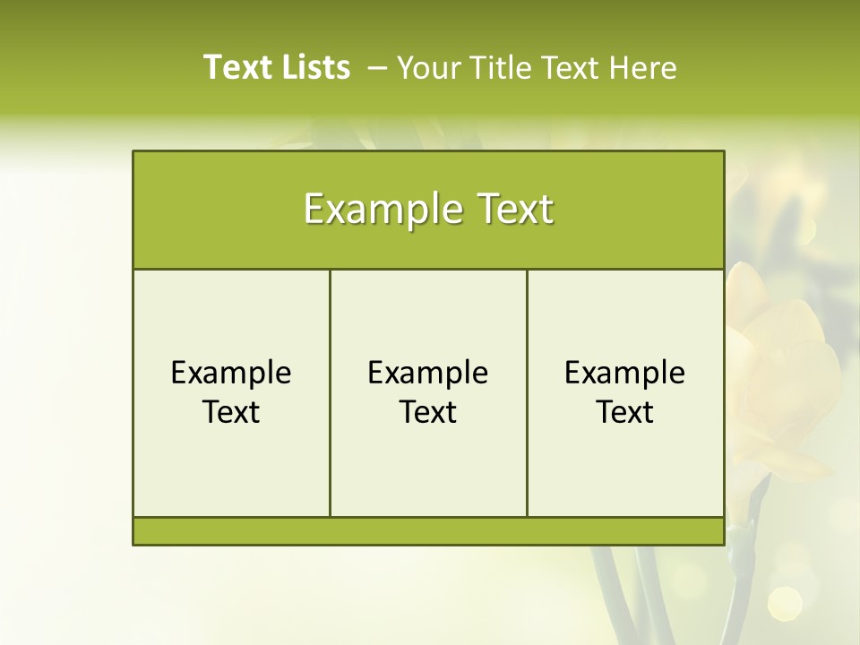 Copy Space Bloom Greeting PowerPoint Template