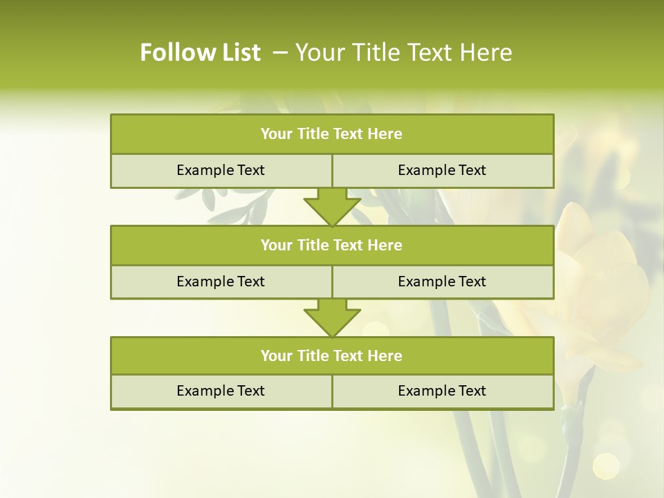 Copy Space Bloom Greeting PowerPoint Template