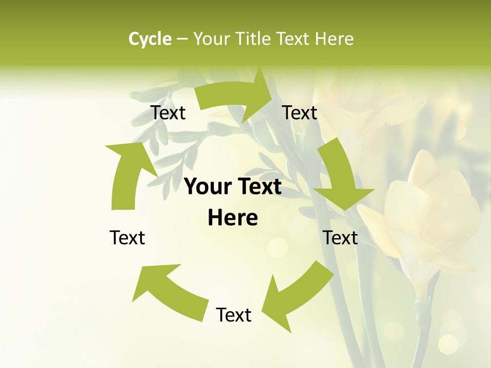 Copy Space Bloom Greeting PowerPoint Template