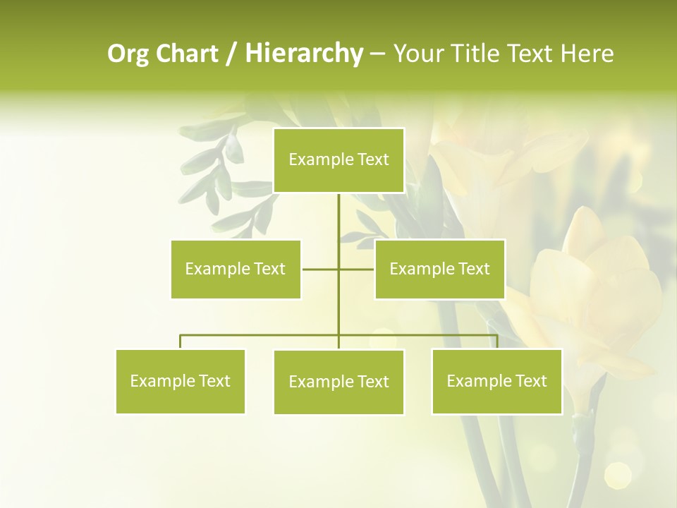 Copy Space Bloom Greeting PowerPoint Template