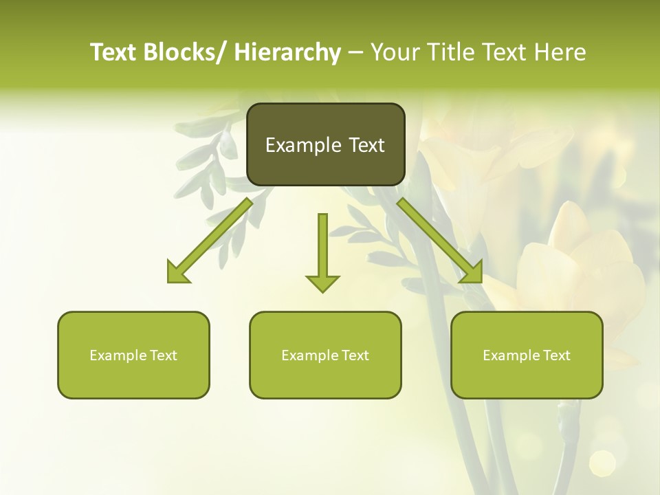 Copy Space Bloom Greeting PowerPoint Template