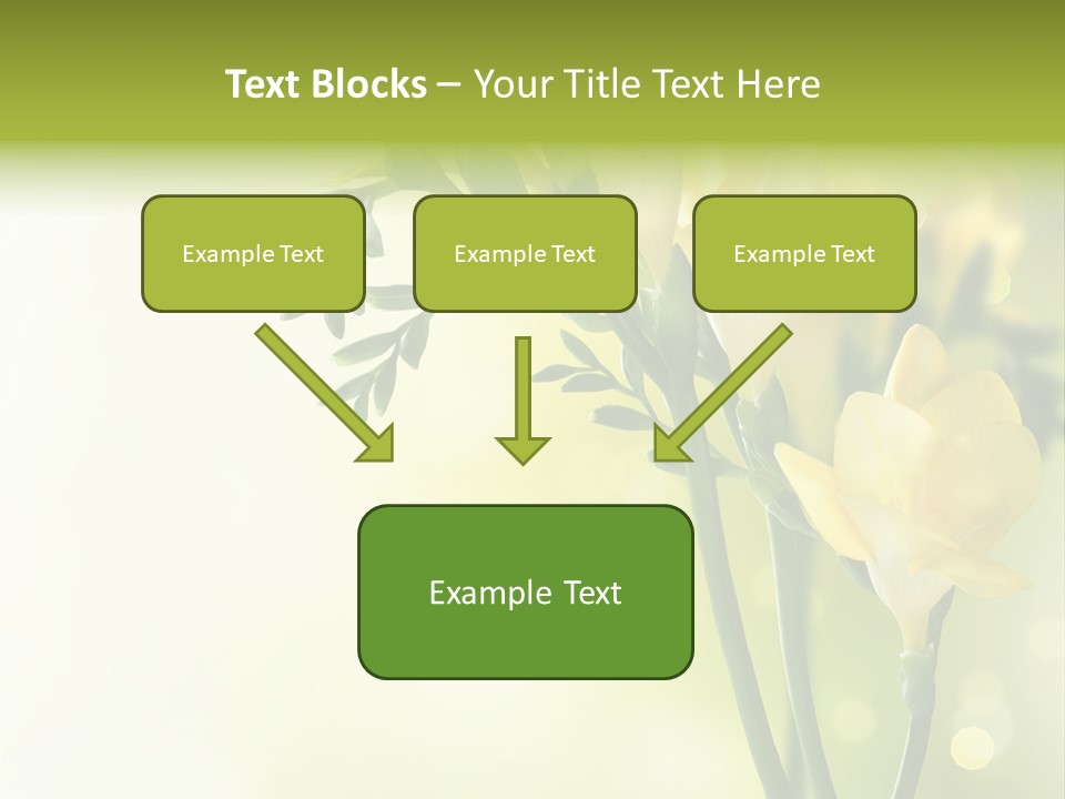 Copy Space Bloom Greeting PowerPoint Template