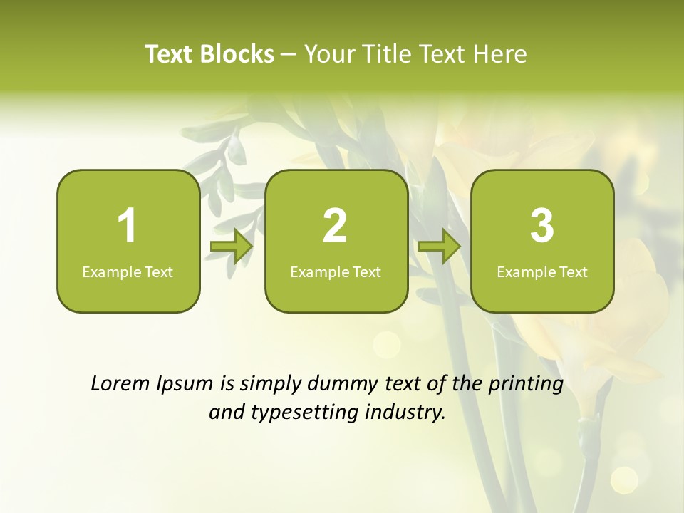 Copy Space Bloom Greeting PowerPoint Template