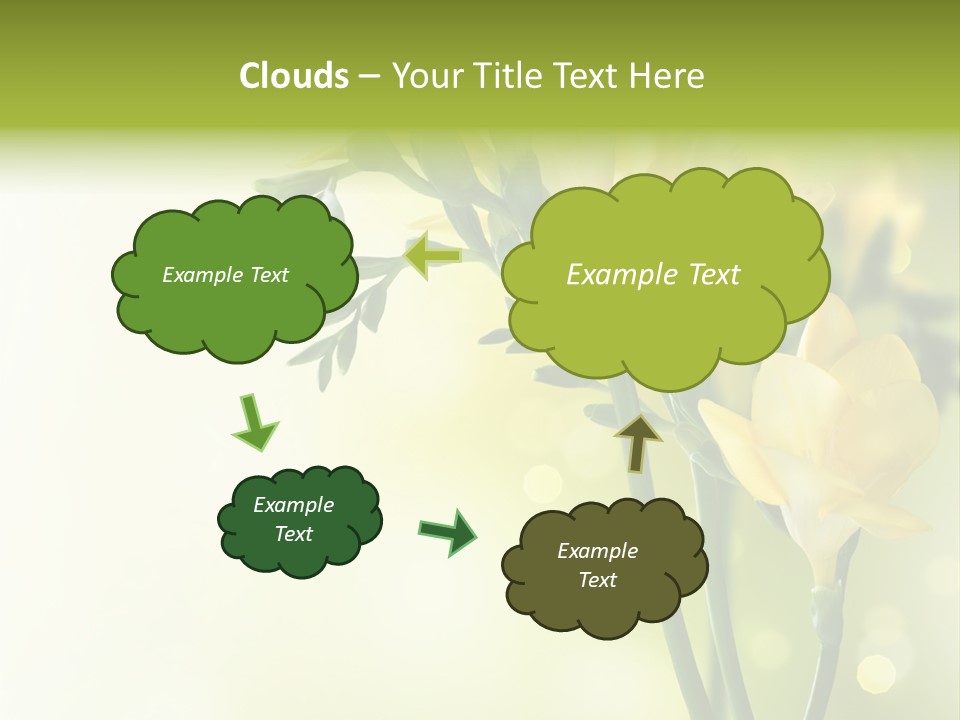 Copy Space Bloom Greeting PowerPoint Template