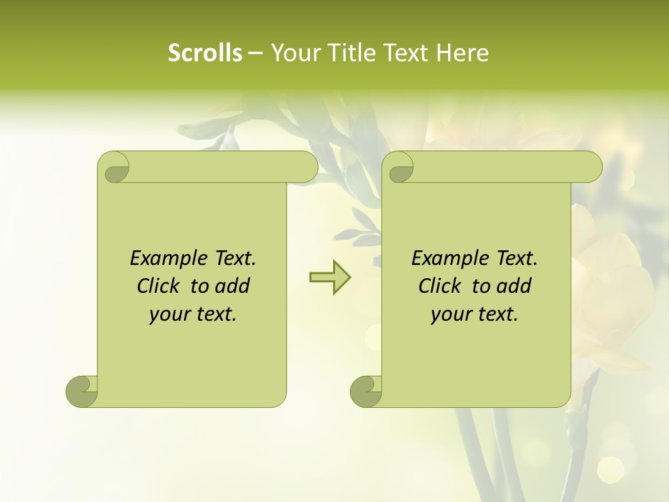 Copy Space Bloom Greeting PowerPoint Template