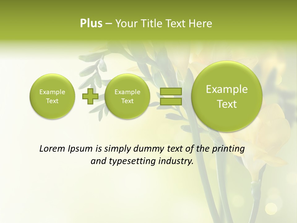 Copy Space Bloom Greeting PowerPoint Template