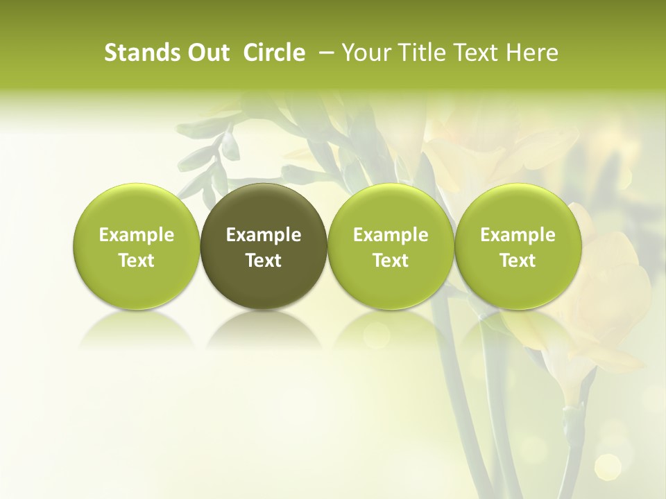 Copy Space Bloom Greeting PowerPoint Template