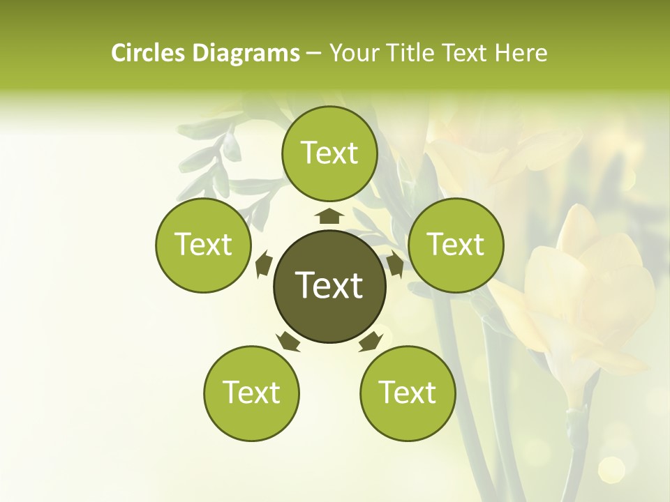 Copy Space Bloom Greeting PowerPoint Template