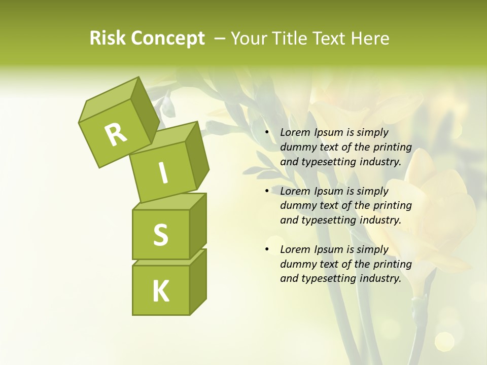 Copy Space Bloom Greeting PowerPoint Template