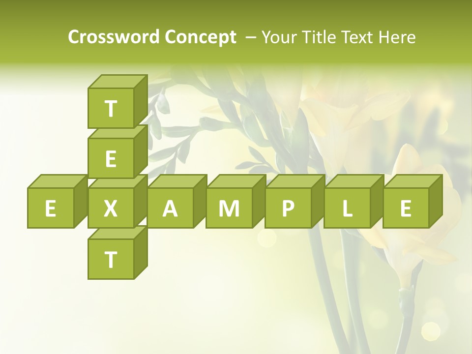 Copy Space Bloom Greeting PowerPoint Template