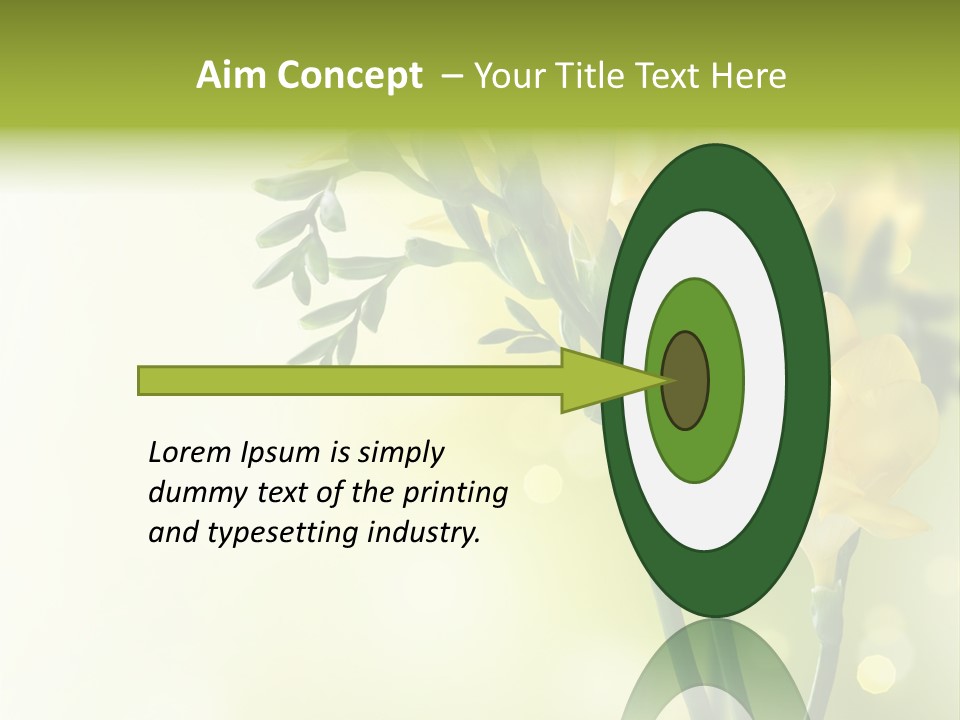 Copy Space Bloom Greeting PowerPoint Template