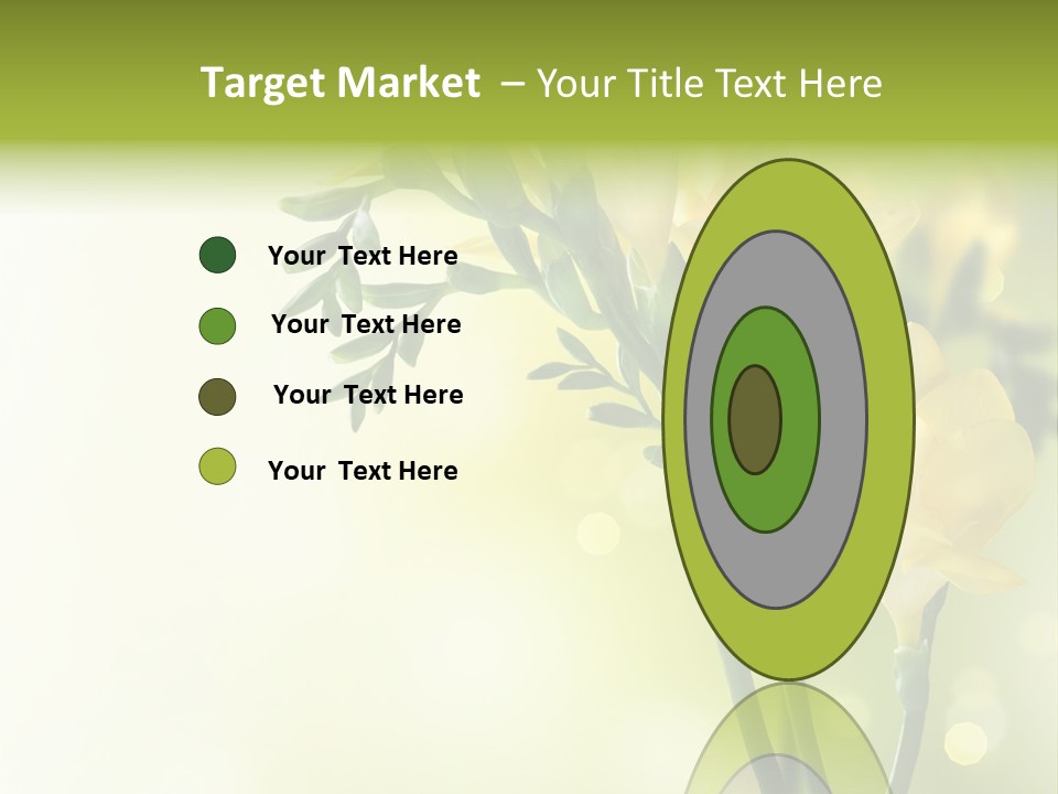 Copy Space Bloom Greeting PowerPoint Template