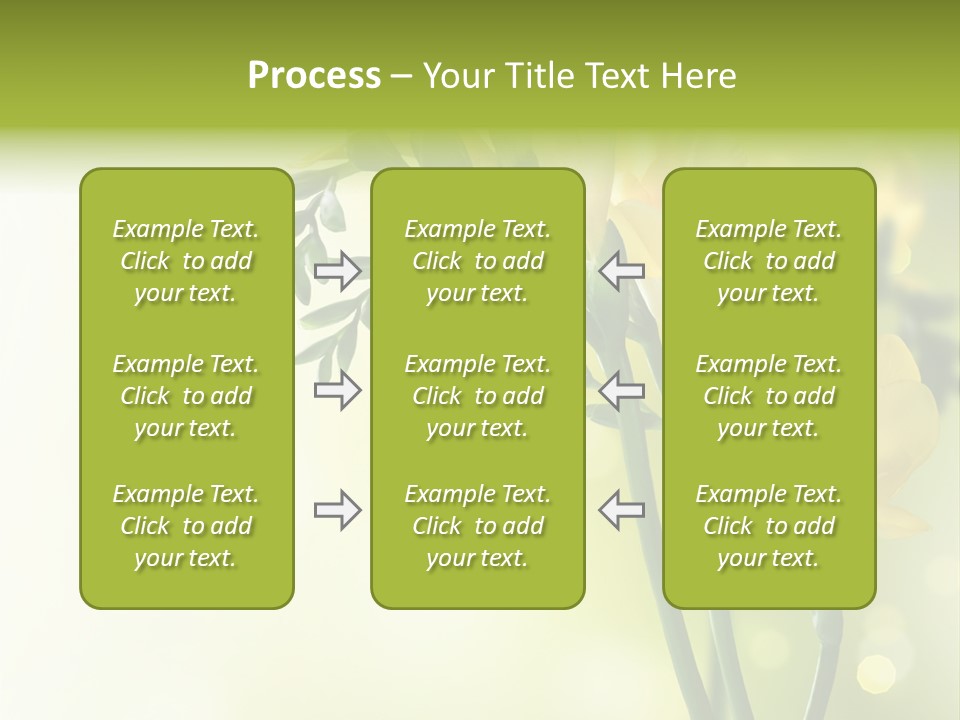 Copy Space Bloom Greeting PowerPoint Template