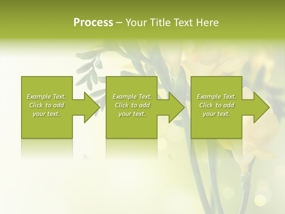Copy Space Bloom Greeting PowerPoint Template