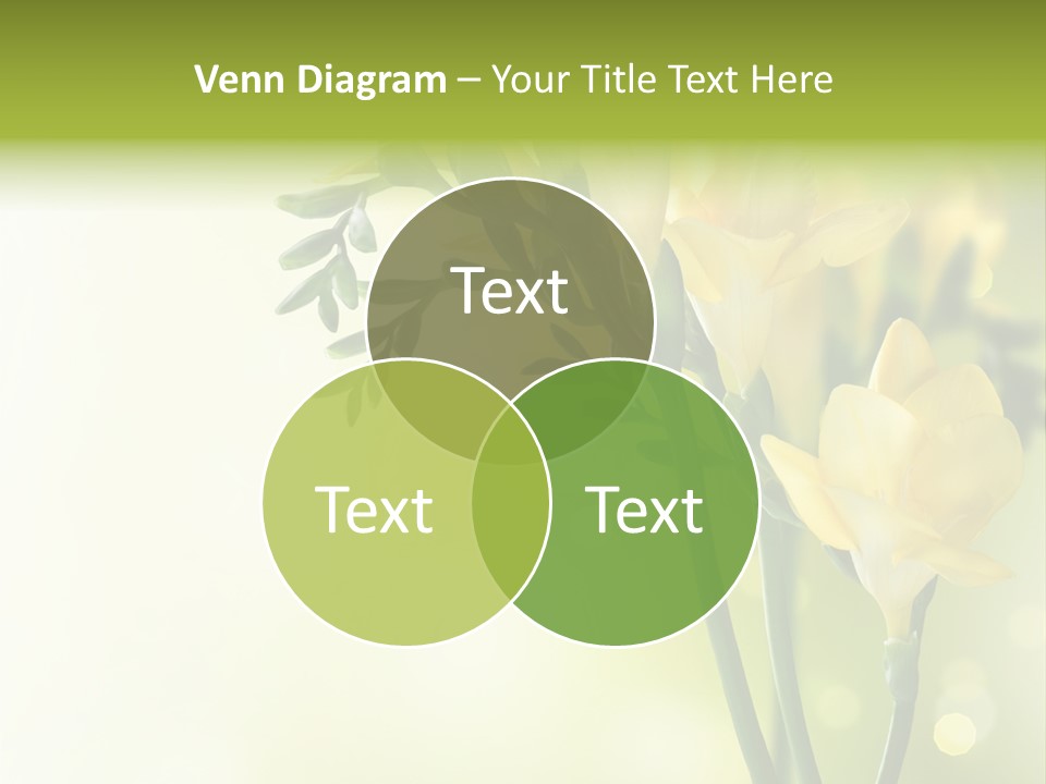 Copy Space Bloom Greeting PowerPoint Template
