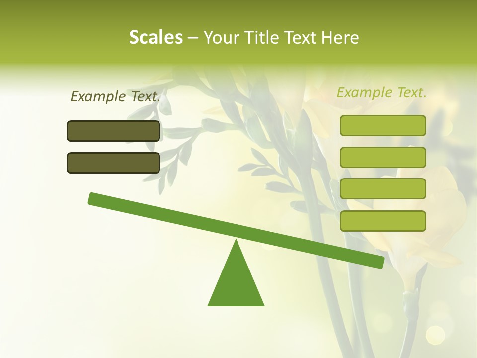 Copy Space Bloom Greeting PowerPoint Template