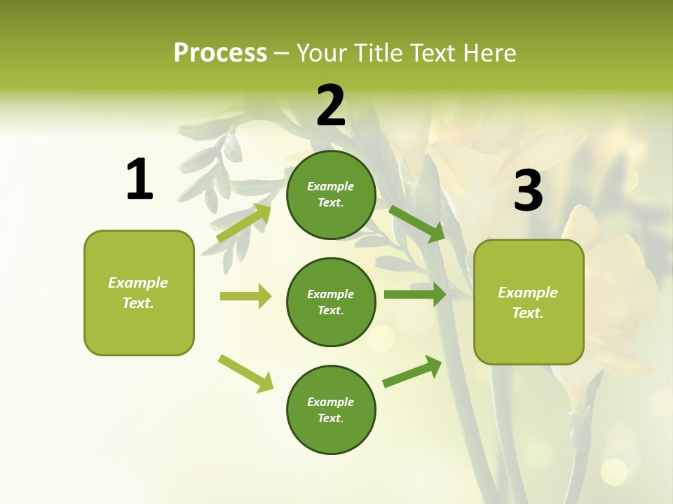 Copy Space Bloom Greeting PowerPoint Template