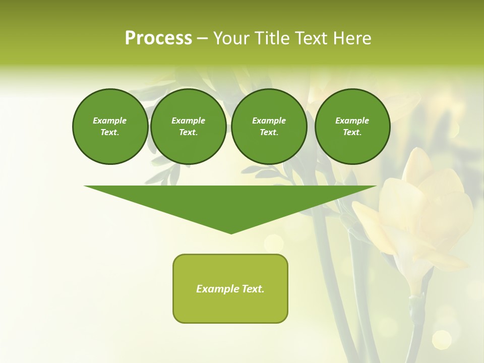 Copy Space Bloom Greeting PowerPoint Template