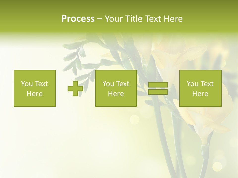 Copy Space Bloom Greeting PowerPoint Template