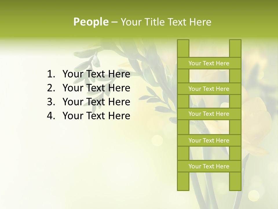 Copy Space Bloom Greeting PowerPoint Template