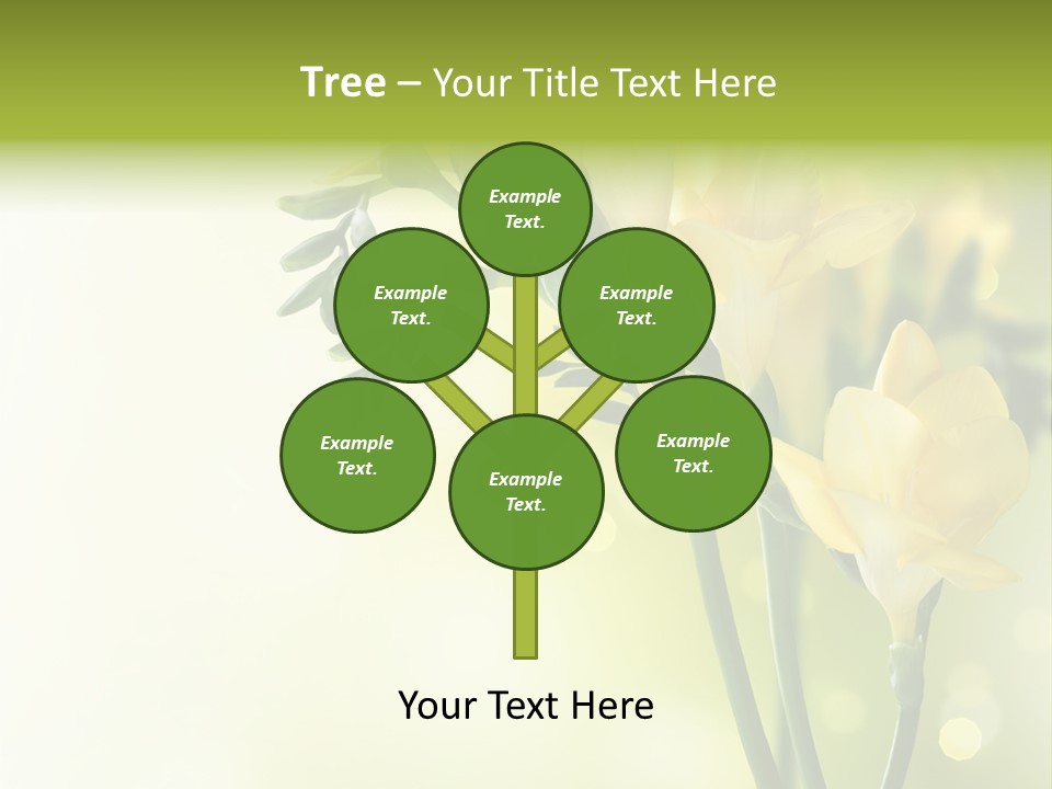 Copy Space Bloom Greeting PowerPoint Template