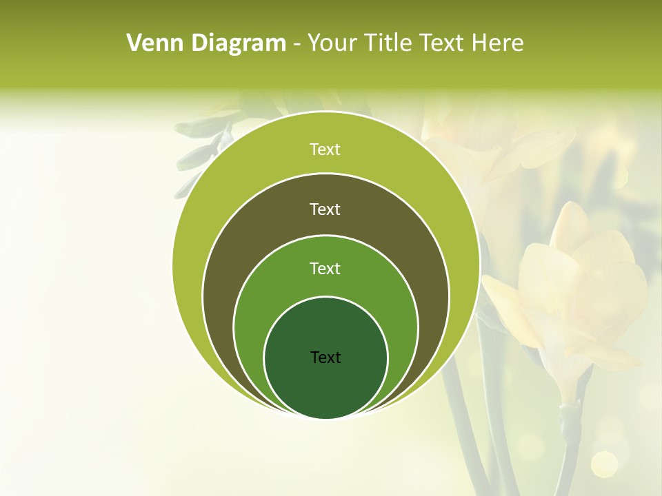 Copy Space Bloom Greeting PowerPoint Template
