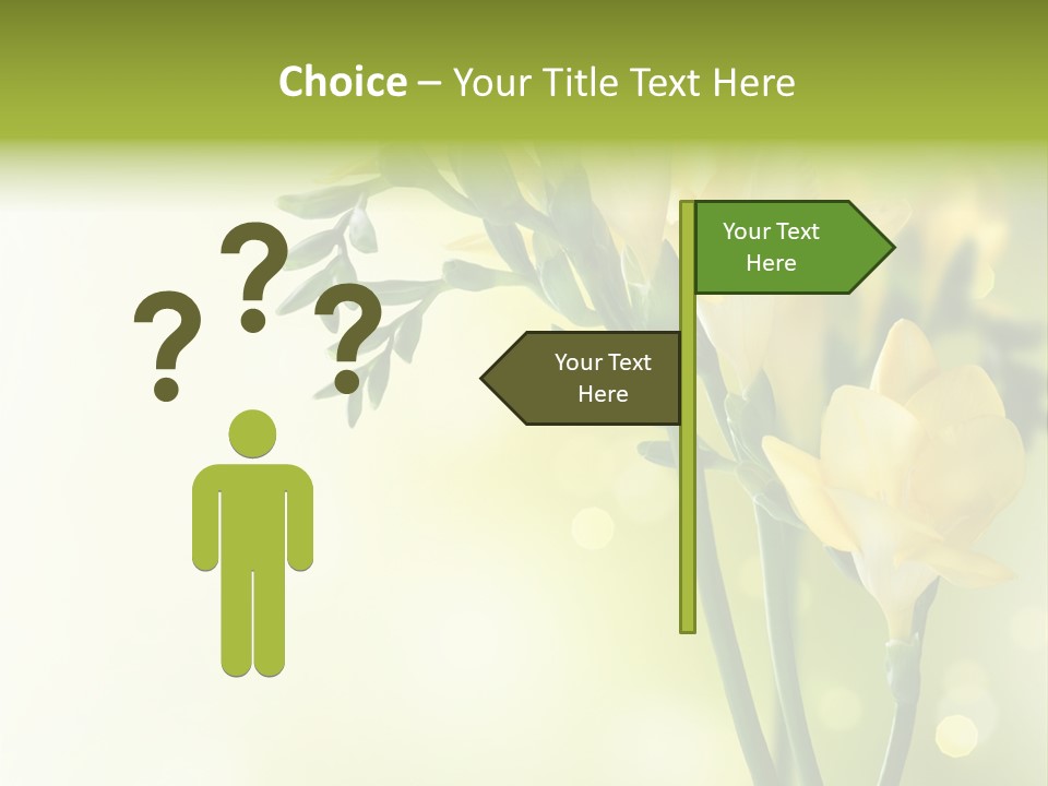 Copy Space Bloom Greeting PowerPoint Template