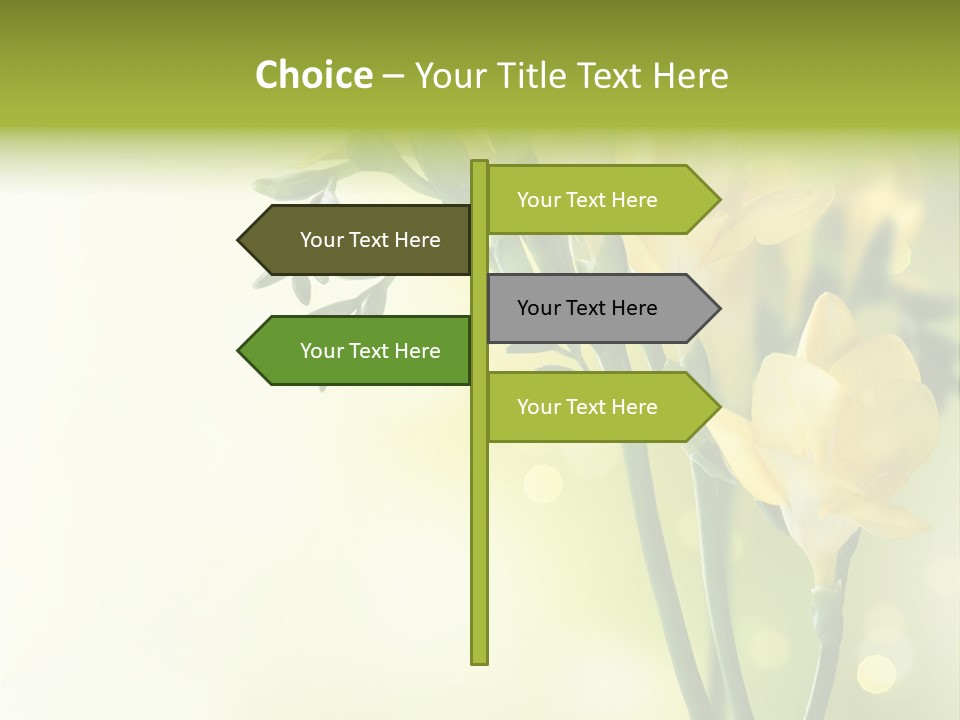 Copy Space Bloom Greeting PowerPoint Template