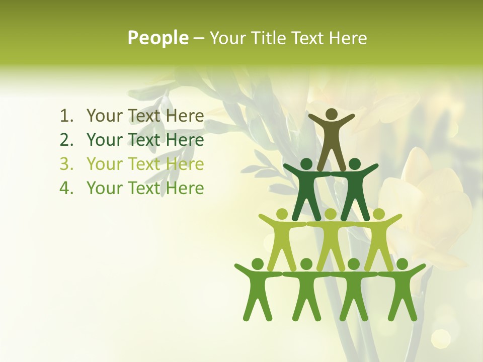 Copy Space Bloom Greeting PowerPoint Template