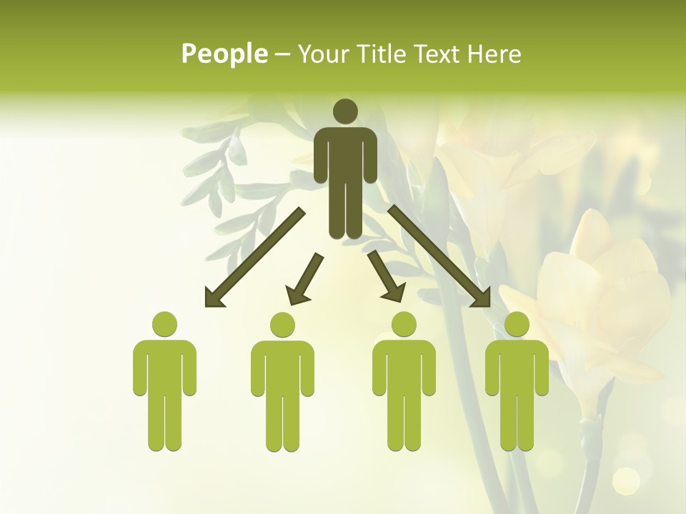 Copy Space Bloom Greeting PowerPoint Template