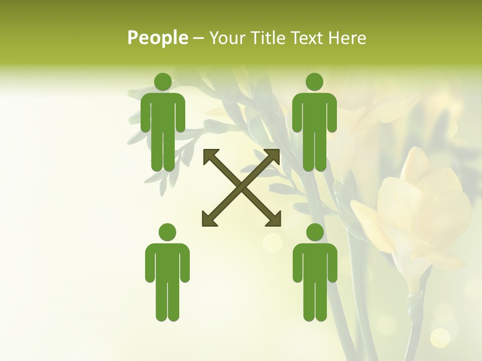 Copy Space Bloom Greeting PowerPoint Template