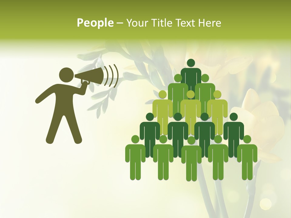 Copy Space Bloom Greeting PowerPoint Template