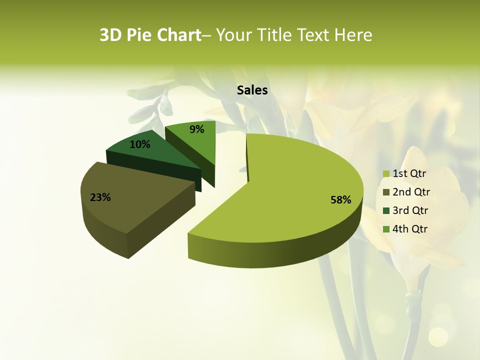 Copy Space Bloom Greeting PowerPoint Template