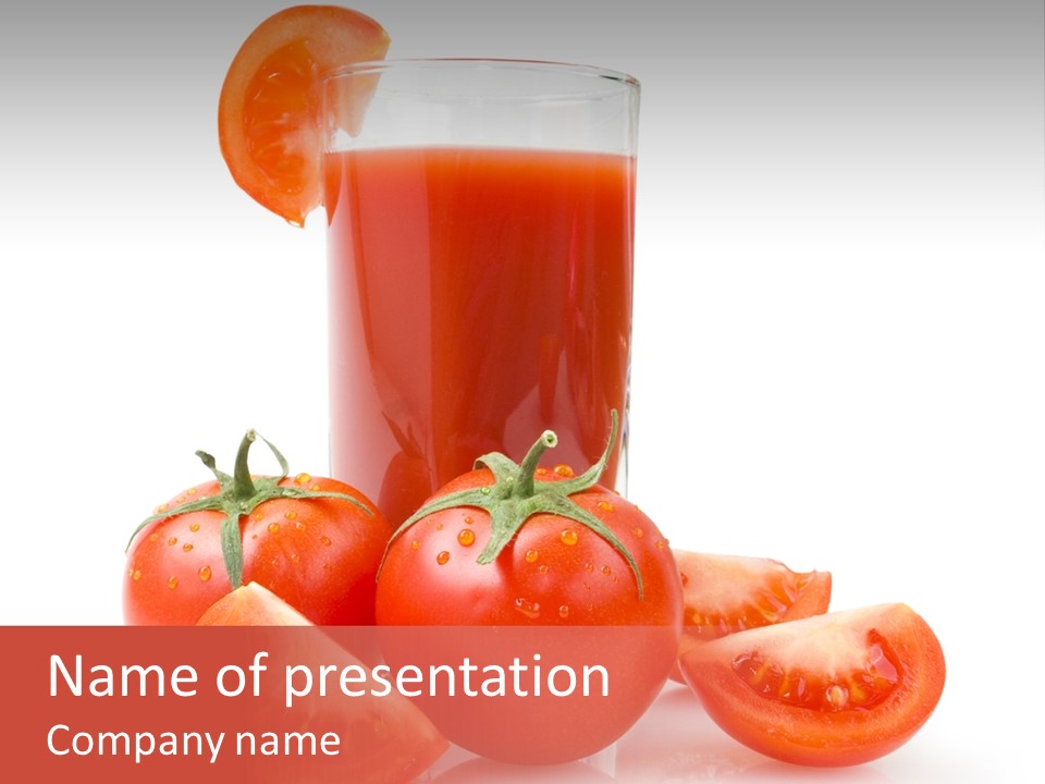 Glass Cut Vegetarian PowerPoint Template