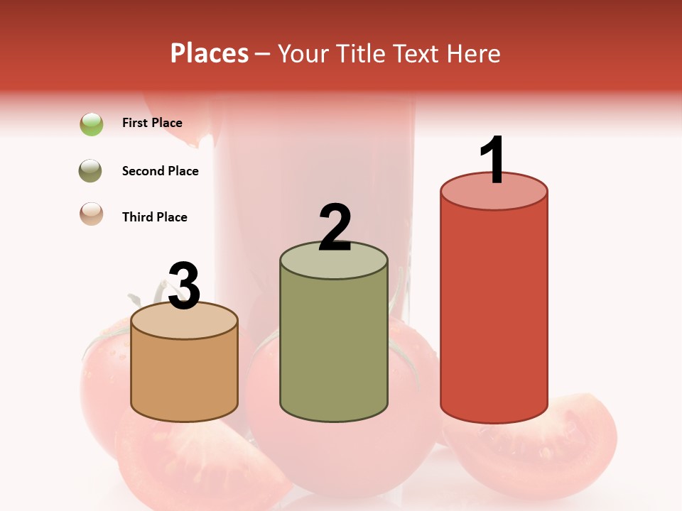 Glass Cut Vegetarian PowerPoint Template