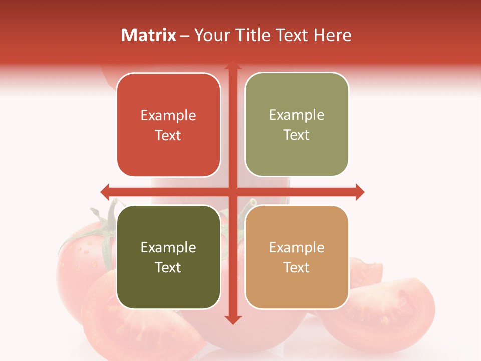 Glass Cut Vegetarian PowerPoint Template