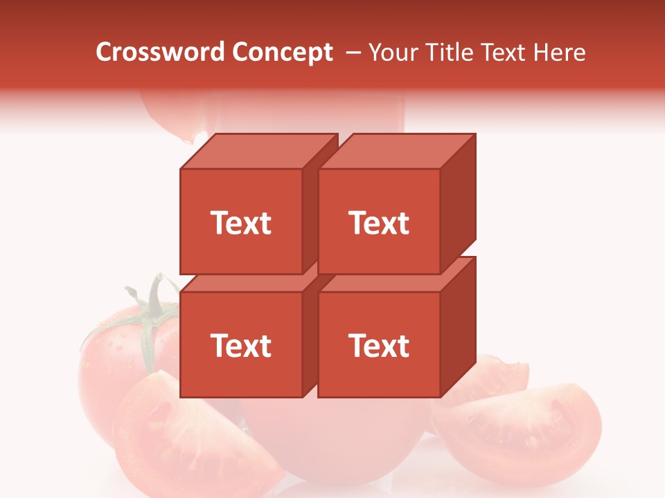 Glass Cut Vegetarian PowerPoint Template