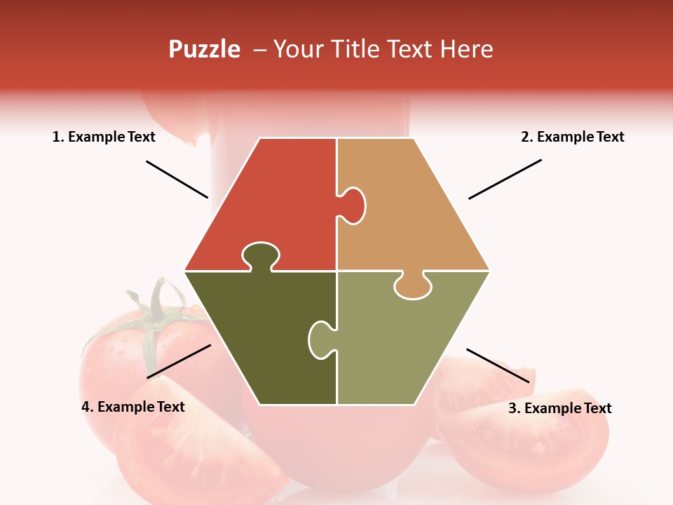 Glass Cut Vegetarian PowerPoint Template