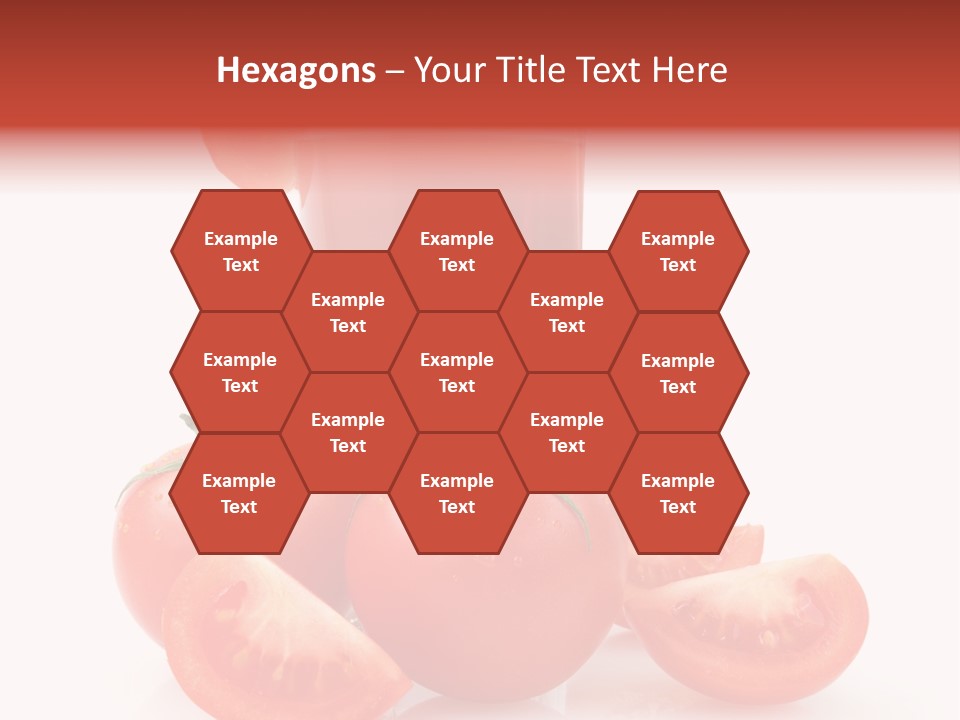 Glass Cut Vegetarian PowerPoint Template