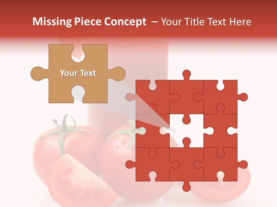 Glass Cut Vegetarian PowerPoint Template