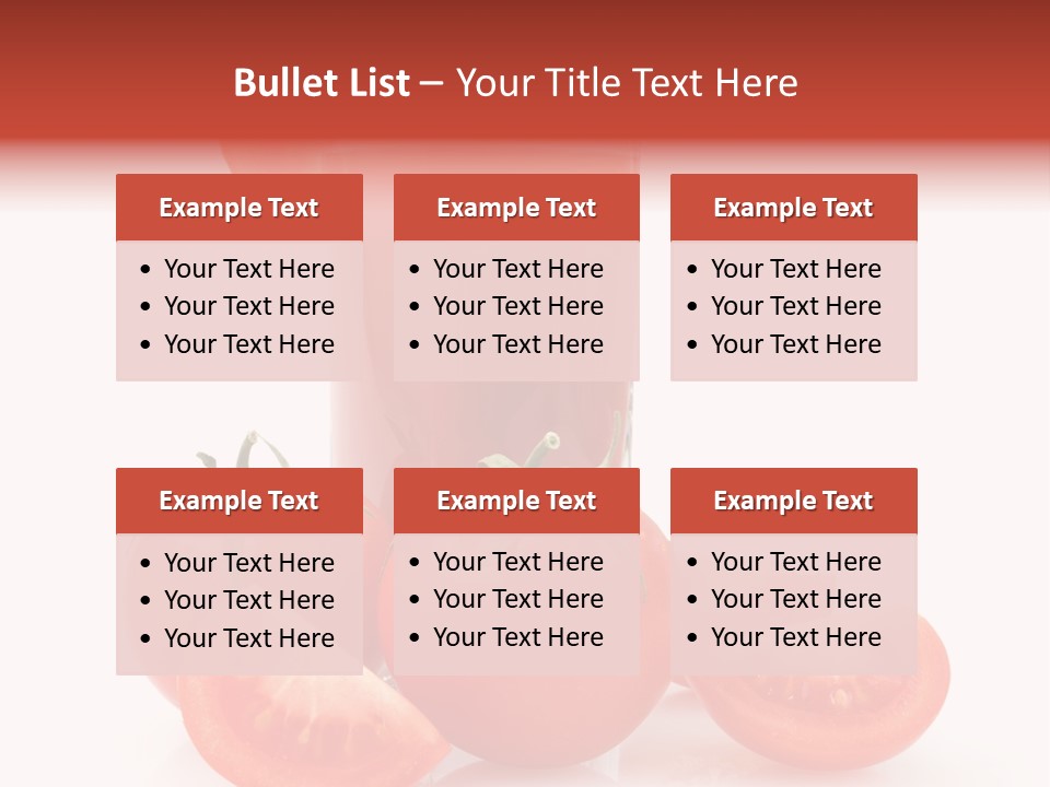 Glass Cut Vegetarian PowerPoint Template
