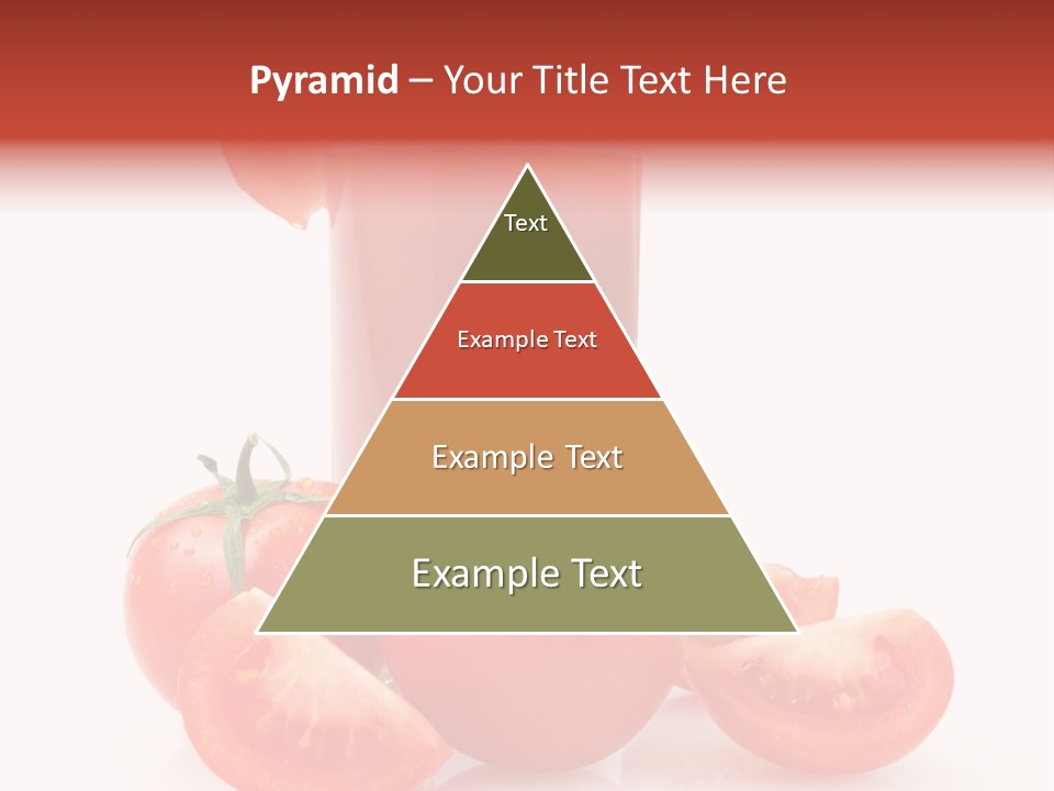 Glass Cut Vegetarian PowerPoint Template