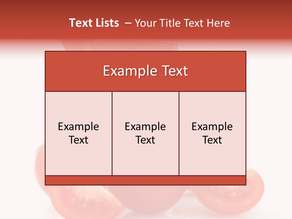 Glass Cut Vegetarian PowerPoint Template