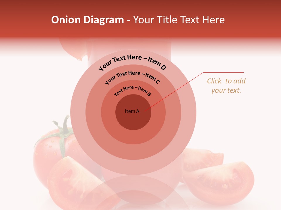 Glass Cut Vegetarian PowerPoint Template