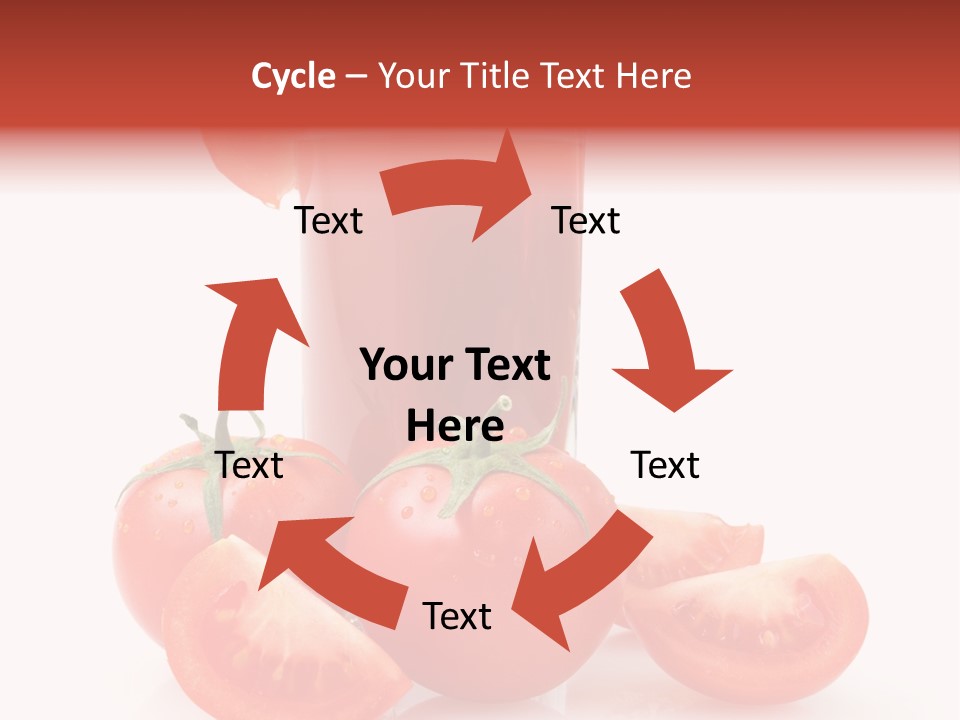 Glass Cut Vegetarian PowerPoint Template